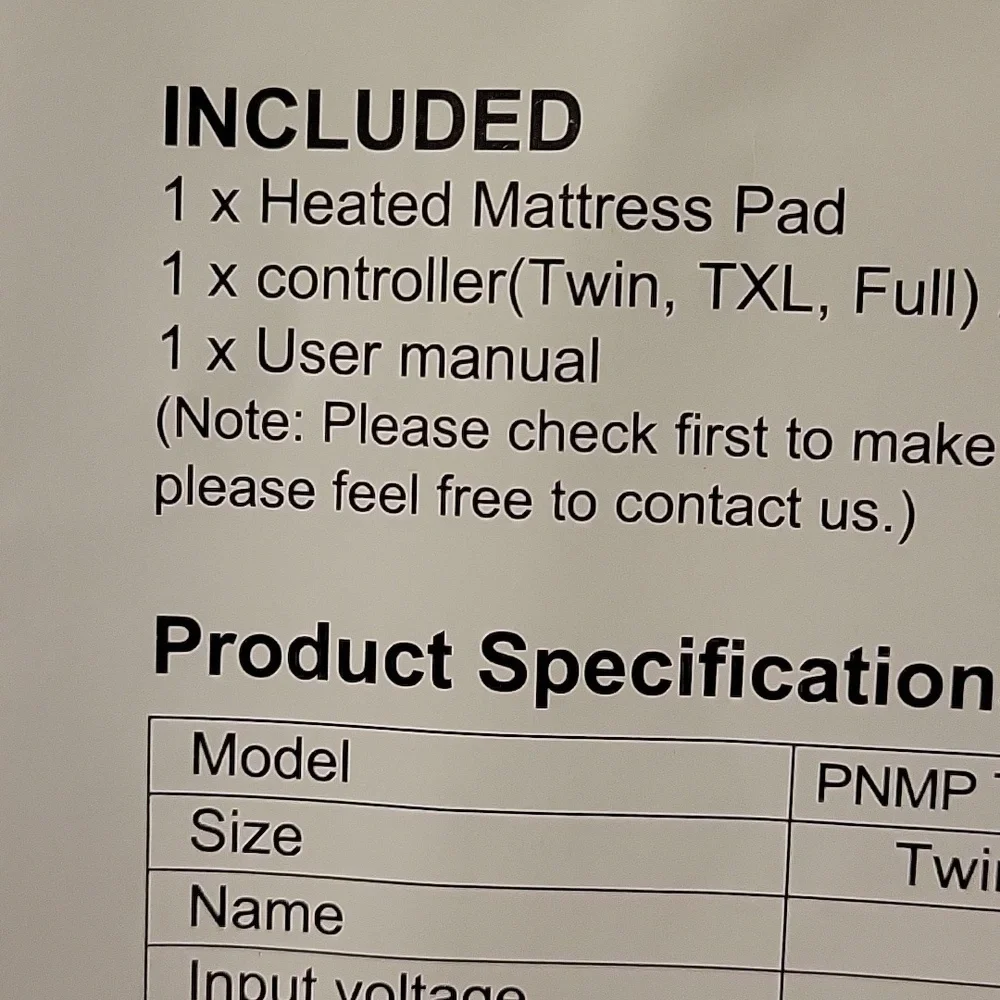 Serta comfortable heated